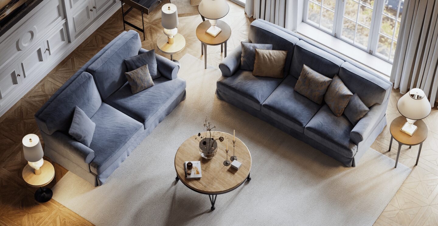 Sofa in living room