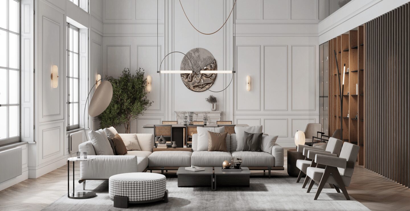 Living Area with furniture- 2