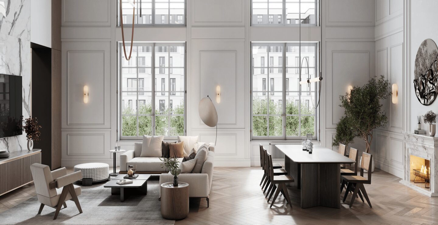 Living Area with Dining Areas